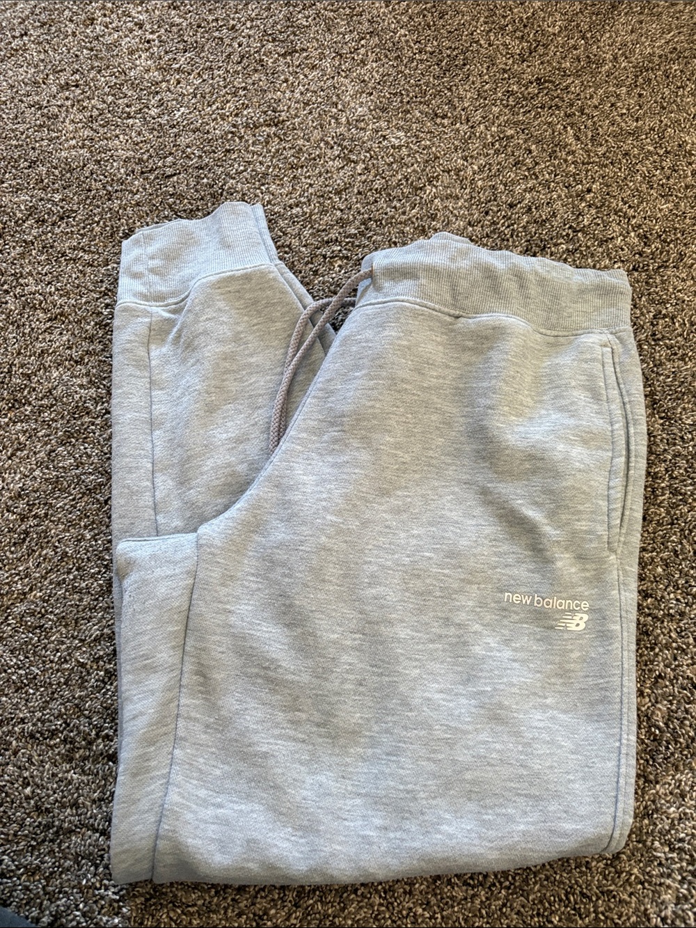 New Balance Light Gray Kids' Jogger Sweatpants